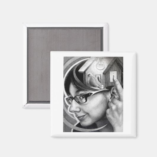 Aimant "Birdhouse" (Recto/Verso)