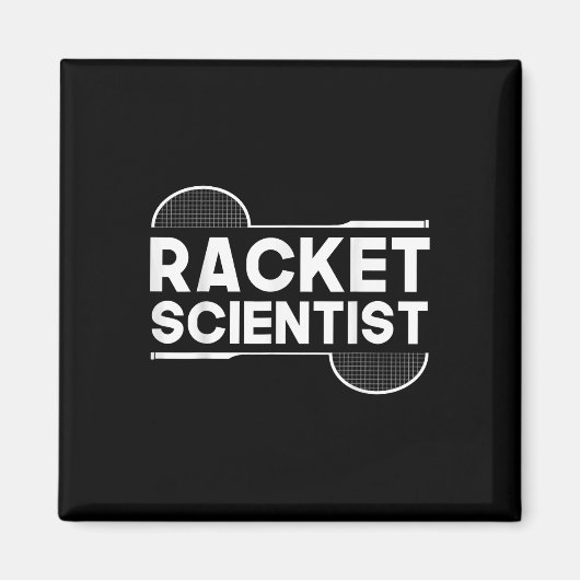 Aimant Birdie Shuttle Racket Scientifique Badminton (Devant)