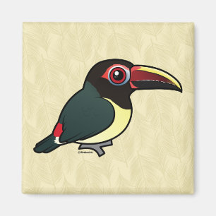 Aimant Birdorable Aracari vert