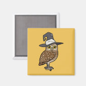 Aimant Birdorable creusant la sorcière de hibou (Recto/Verso)