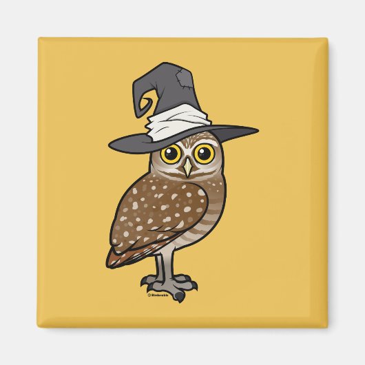 Aimant Birdorable creusant la sorcière de hibou (Devant)