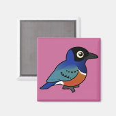 Aimant Birdorable Superbe Starling (Recto/Verso)