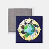 Aimant Birdorables du monde (Recto/Verso)