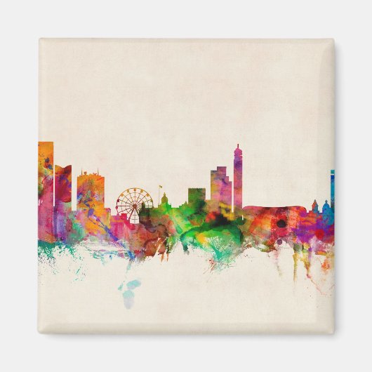 Aimant Birmingham Angleterre Skyline Cityscape (Devant)