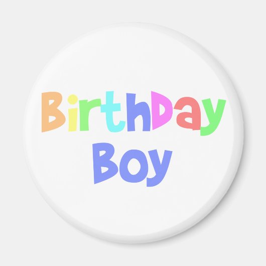Aimant Birthday Boy (Devant)