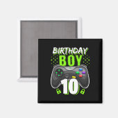 Aimant Birthday Boy 10 Video Game Controller 10e B (Recto/Verso)