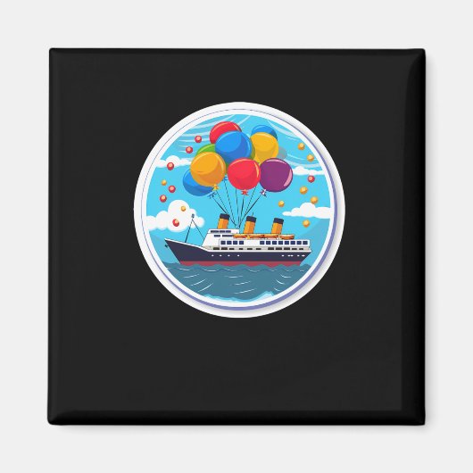 Aimant Birthday Cruise Funny Group D  (Devant)