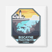 Aimant Biscayne National Park Florida Emblem (Devant)