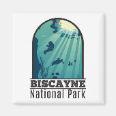 Aimant Biscayne National Park Floride Sous-marin Maritime (Devant)