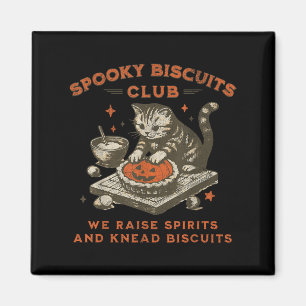 Aimant Biscuits Club éffrayant Chat, Biscuits d'Halloween