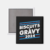 Aimant Biscuits et Gravy 2024 élection présidentielle (Recto/Verso)