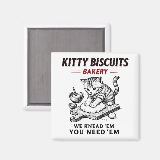 Aimant Biscuits Kitty Boulangerie (Recto/Verso)
