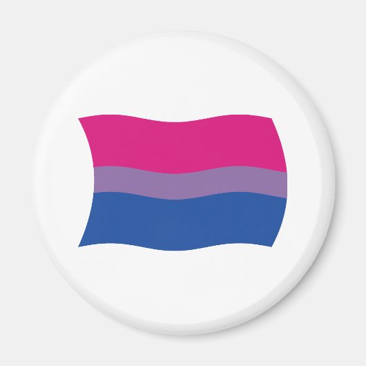 Aimant Bisexual Fierté Drapeau (Devant)