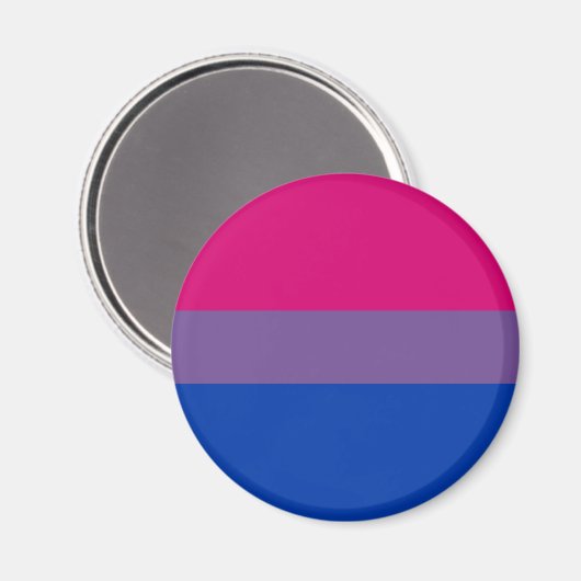 Aimant Bisexual LGBT Pride drapeau arc-en-ciel (Recto/Verso)
