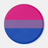 Aimant Bisexual LGBT Pride drapeau arc-en-ciel (Devant)