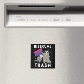 Aimant Bisexual Trash Gay pride Rainbow LGBT Raccoon (In Situ (Lave-vaisselle))