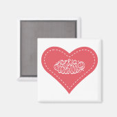 Aimant Bismillah point cardiaque arabe calligraphie islam (Recto/Verso)