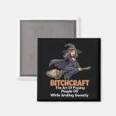 Aimant "BITCHCRAFT" | Définition de mot drôle (Recto/Verso)