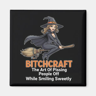 Aimant "BITCHCRAFT" Définition de mot drôle