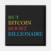 Aimant Bitcoin crypto (Devant)