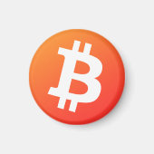 Aimant Bitcoin (Orange Classique) (Devant)