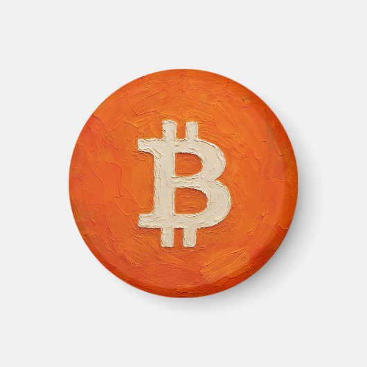 Aimant Bitcoin Standard (Huile, Style : 3) (Devant)