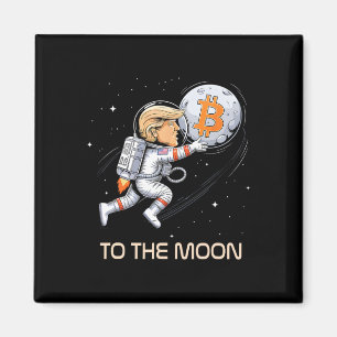 Aimant Bitcoin Trump Mignonne À La Lune Investir L'Augmen