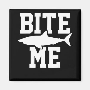 Aimant Bite Me - Cadeau de biologie marine de requin - Oc