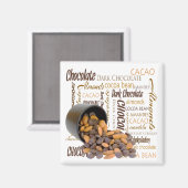 Aimant Bits de chocolat Almonds Typographie Collage Photo (Recto/Verso)