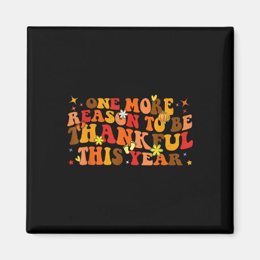 Aimant Bizarre Faire-part de grossesse de Thanksgiving (Devant)