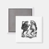 Aimant Bizarre Frogs Danser - Grenouilles Vintages (Recto/Verso)