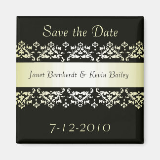 Aimant Black and Gold Enregistrer l'aimant Date