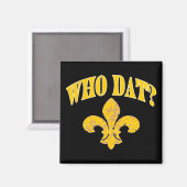 Aimant Black and Gold Fleur de Lis (Recto/Verso)