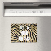 Aimant Black and Gold Glam Zebra Dreams (In Situ (Lave-vaisselle))