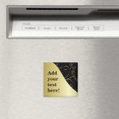 Aimant Black and Gold Personnaliser It (In Situ (Lave-vaisselle))