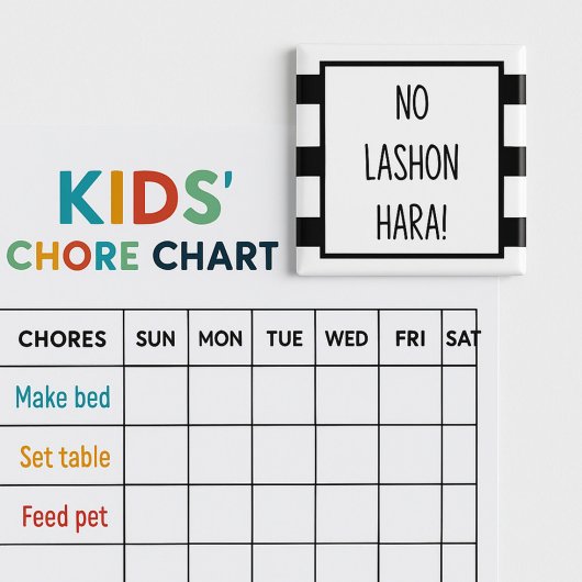 Aimant Black and White No Lashon Hara