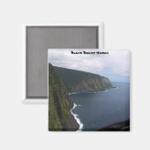 Aimant Black Beach Hawaii (Recto/Verso)