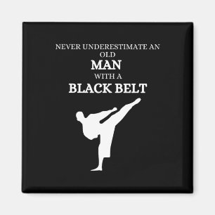 Aimant Black Belt Dit Karate Martial Arts