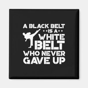 Aimant Black Belt Shirts Taekwondo Karate Cadeau
