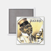 Aimant Black Bird Vintage Cigar Box Art (Recto/Verso)