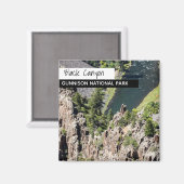 Aimant Black Canyon, Parc national de Gunnison (Recto/Verso)