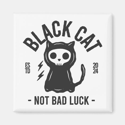 Aimant Black cat (Devant)