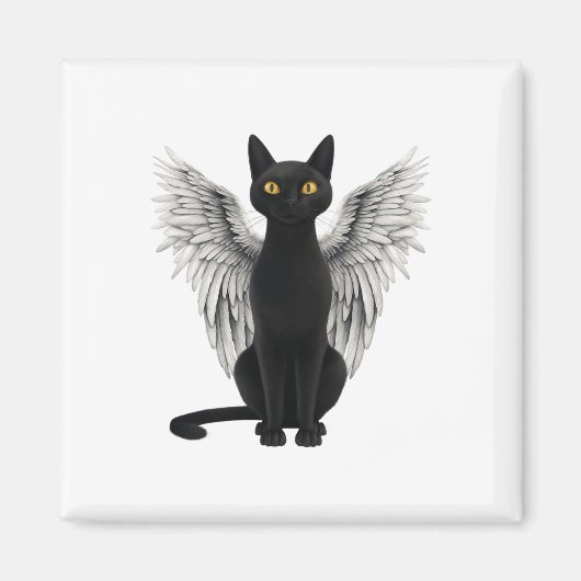 Aimant Black Cat Angel ailes (Devant)
