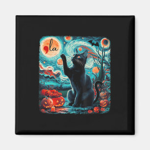 Aimant Black Cat Comma La Kamala Harris Halloween Starry