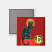 AIMANT BLACK CAT HALLOWEEN PARTY GEM MONOGRAM (Recto/Verso)