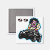 Aimant Black Chevy Camaro SS (Recto/Verso)