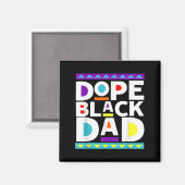 Aimant Black Dad New Dad Fathers Day Gift African America (Recto/Verso)