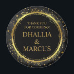 Aimant Black Et Gold Stars Goth Motif<br><div class="desc">Black Et Gold Stars Goth Motif</div>