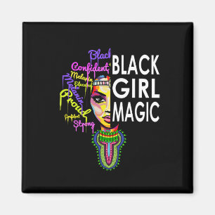 Aimant Black Girl Magic T African Dashiki Outfit Pride Mo