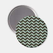 Aimant Black Gold Turquoise ZigZag (Recto/Verso)